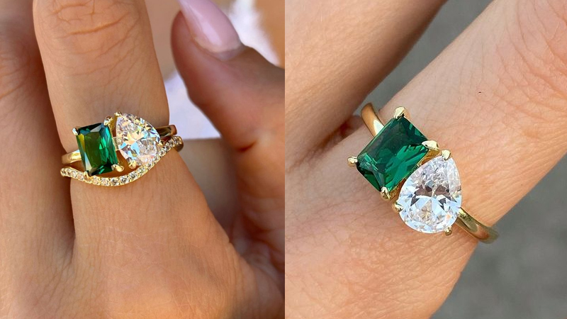 Emerald Bridal Set