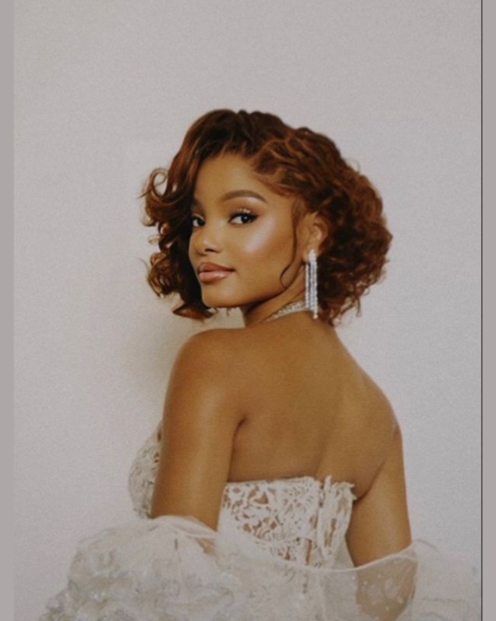 Halley Bailey hairstyles sleek bob