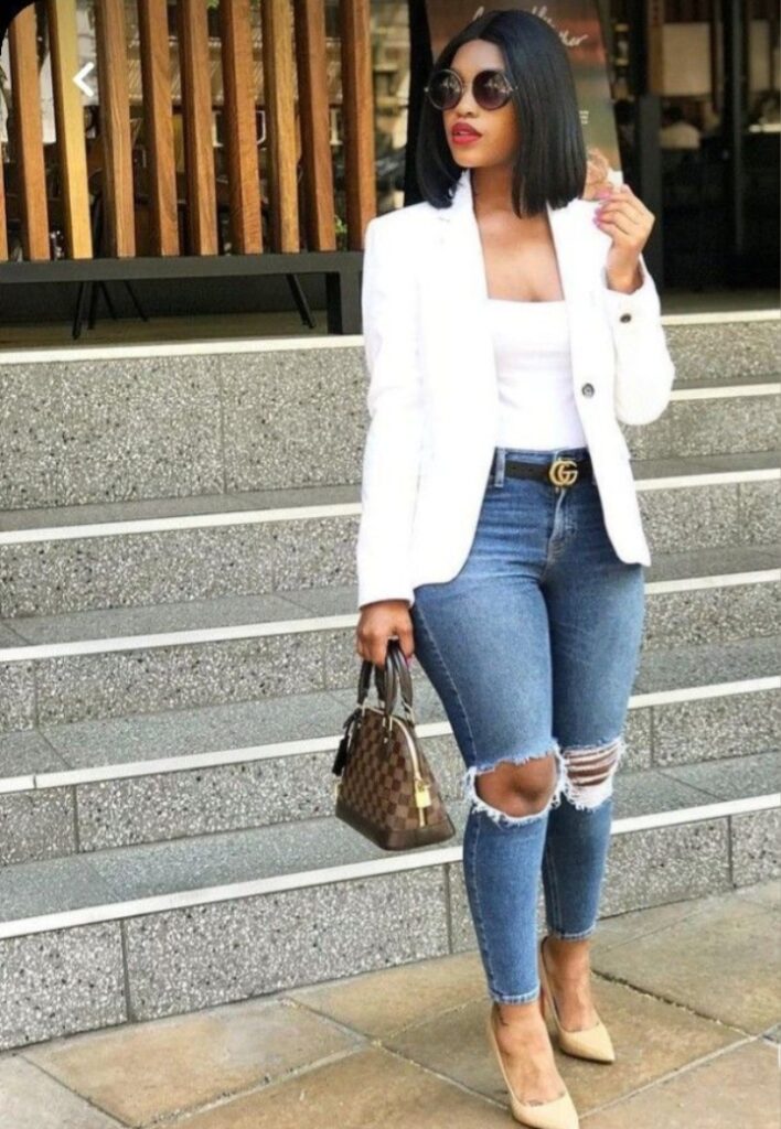 blazers with jeans white blazer