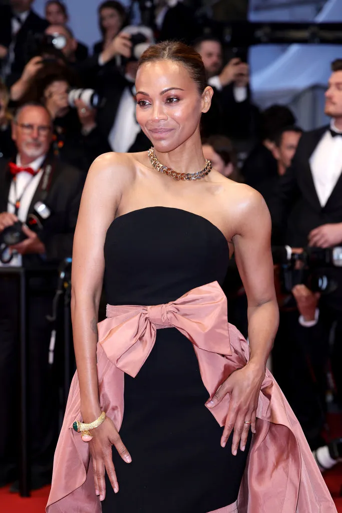 Cannes Film Festival red carpet Zoe Saldana