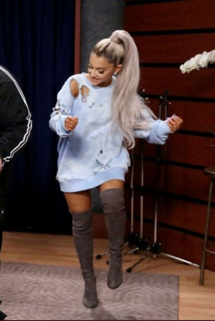 Ariana Grande lace up boots