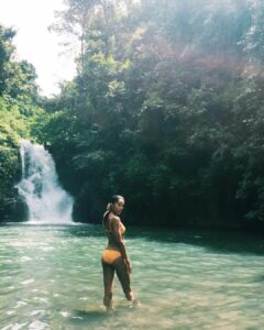 laura-harrier-in-a-tropical-look.