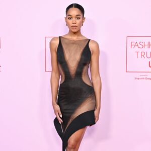 laura-harrier-sculpting-minidress.