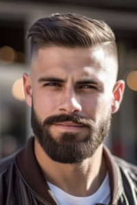 Cool Men's Haircut: side part haircut for men