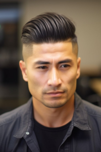 Popular Men's Haircut: push back haircut style for men