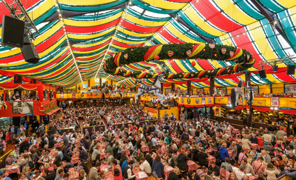 Bavarian fastival featuring Lederhosen