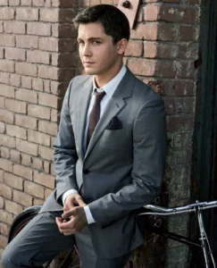  Logan Lerman hot in a suit 