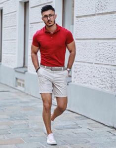 summer 2024 fashion trends red polo shirt