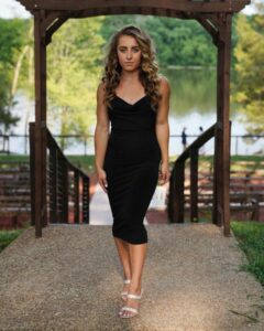 Demi Bagby little black dress