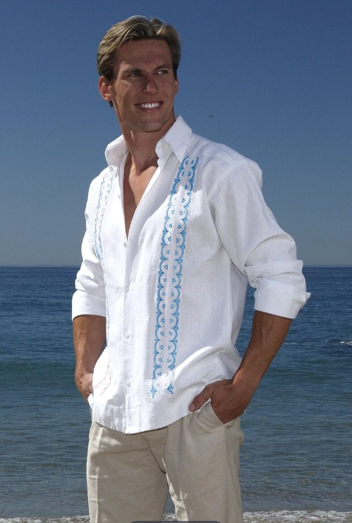 COLIMA ITALIAN LINEN GUAYABERA SHIRT