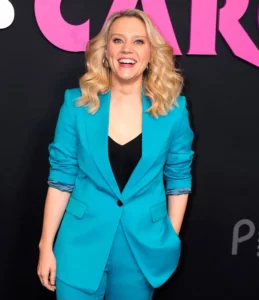 Kate McKinnon blue jumpsuit