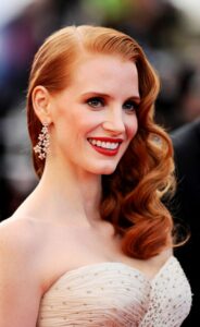 jessica chastain classic hairstyle