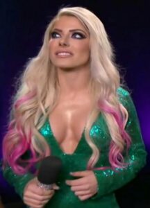 ALexa Bliss in a green look 