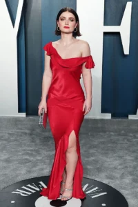 Eve Hewson sexy red carpet gown