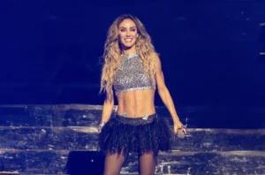 Anahi night wear silver top