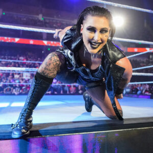 Rhea Ripley at the WWE women embracing her sporty wear