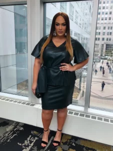 Nia Jax in a nice dress