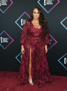 Nia Jax hot and sexy dress red carpet 