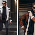 shearling mens jacket