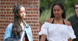 Sasha Obama cool moments with a white top