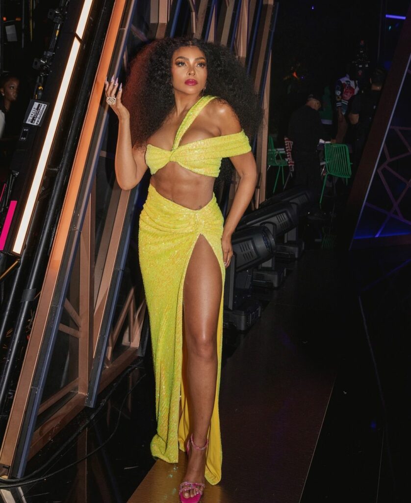 Taraji P. Henson 2024 BET Awards yellow dress