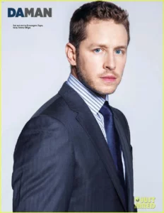 Josh Dallas navy blue outfit