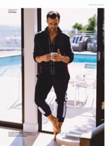 Cheyenne Jackson sporty casual wear