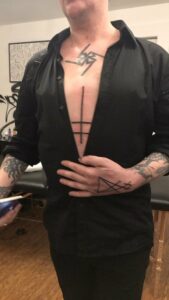 marily chest tattoos