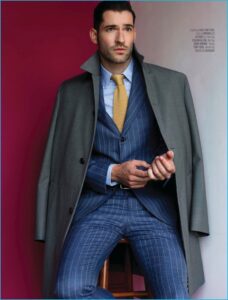 Tom Ellis suits and style
