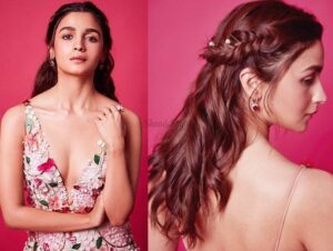 Alia Bhatt textured high bun