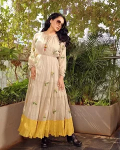 Kangana Ranaut with her flower print dress
