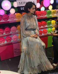 Kangana Ranaut with her net dress