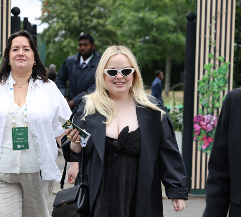 fashion at Wimbledon two girls one in sunglasses