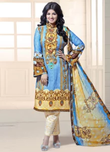 Ayesha Takia wearing her casual blue wear