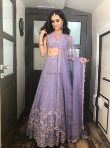 Shraddha Kapoor net blue saree