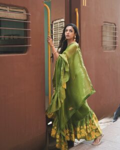 Shria Pilgaonkar saree