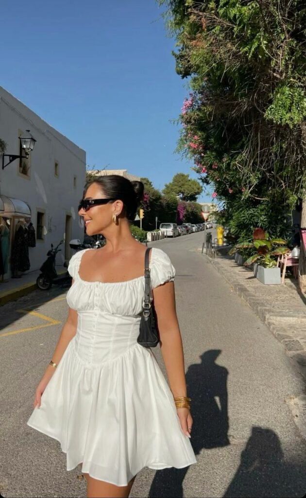 Byoru in white dress