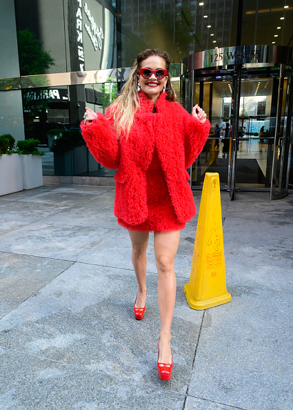 Rita Ora third red look