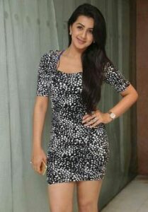 Avani Modi polka dot mini dress