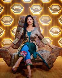 Avani Modi golden princess daring dress