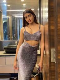 Aadhya Anand off-shoulder crop top