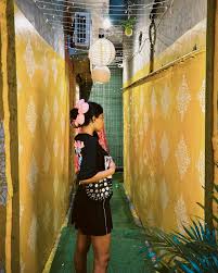 Reshmi Nair with her black mini dress