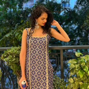 Tania Sachdev sexy animal print dress