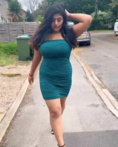 Aliya Naaz with her off-shoulder mini dress