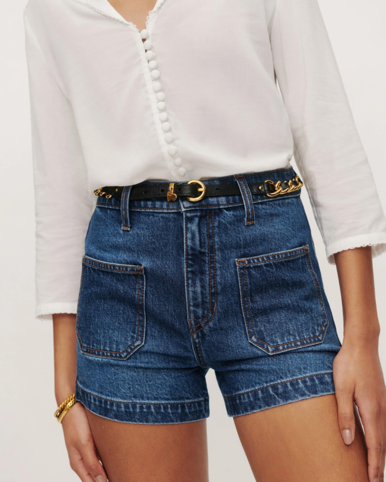 High rise Jean shorts