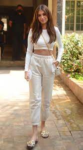 Tara Sutaria with her white jumpsuit