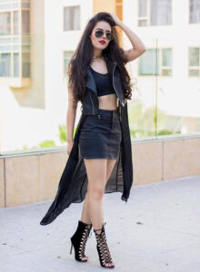 Aakriti Rana black outfit