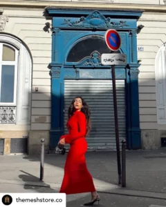 Kritika Khurana hot red gown