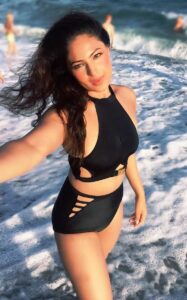 Surbhi Rothare with her black bikini