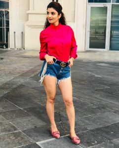 Anveshi Jain stunning in shorts, sexy